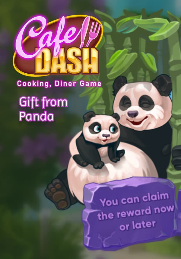Cafe Dash: Cooking, Diner Game - Gift from Panda