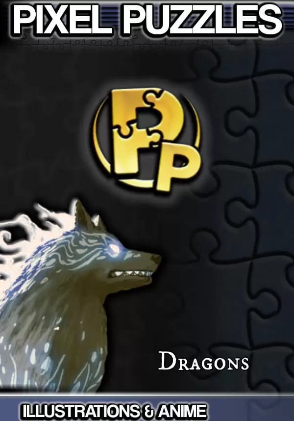 Pixel Puzzles Illustrations & Anime - Jigsaw Pack: Dragons