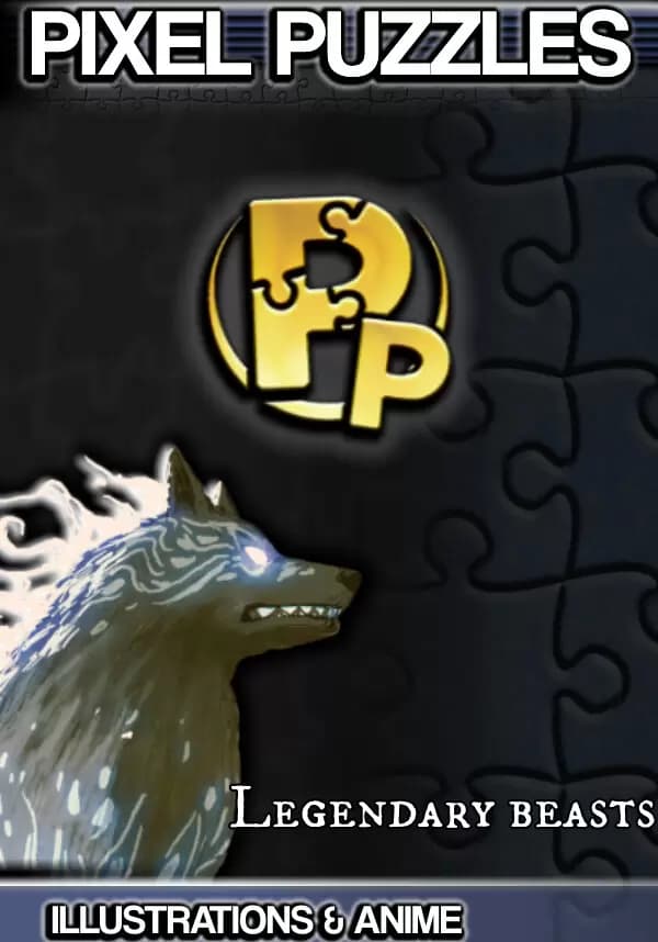 Pixel Puzzles Illustrations & Anime - Jigsaw Pack: Legendary Beasts