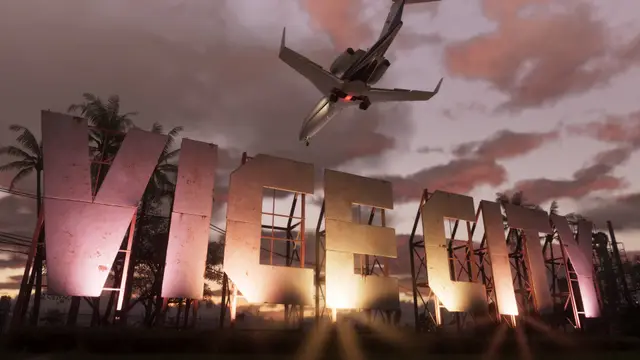 Надпись Vice City на закате