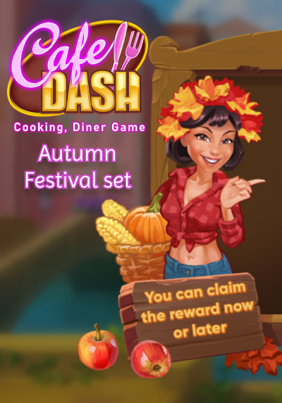 Cafe Dash: Cooking, Diner Game - Autumn Festival Set