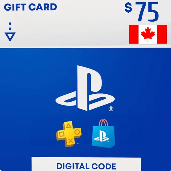 PlayStation Network Card PSN 75 CAD (CA)