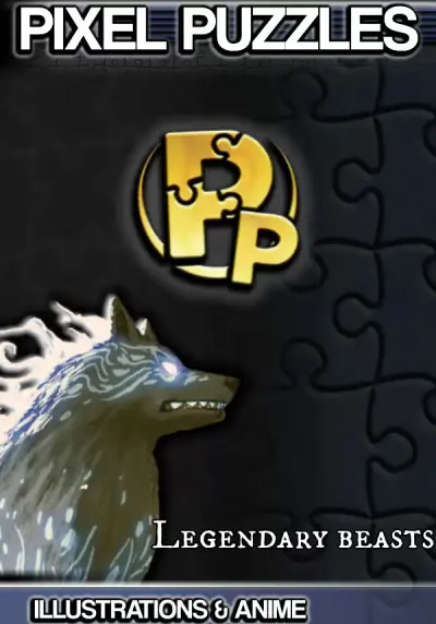 Pixel Puzzles Illustrations & Anime - Jigsaw Pack: Legendary Beasts