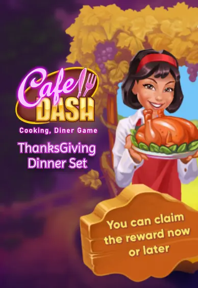 Cafe Dash: Cooking, Diner Game - Thanksgiving Dinner Set